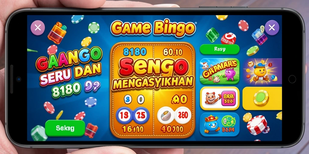Tampilan gameplay Bingo di aplikasi 8180 yang mengasyikkan.