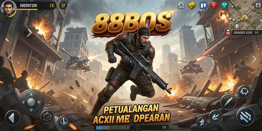 Tampilan gameplay mendebarkan dari 88BOS yang penuh aksi.