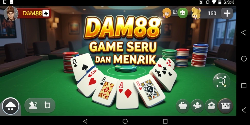 Tampilan gameplay seru dalam <strong>DAM88</strong> yang memikat hati pemain Gaple.