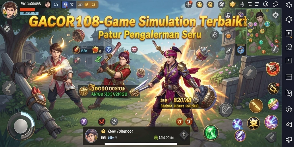 Tampilan gameplay GACOR108 yang seru dan interaktif.