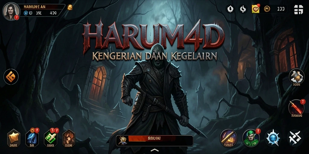 Tampilan horor mencekam dari gameplay HARUM4D yang menegangkan.