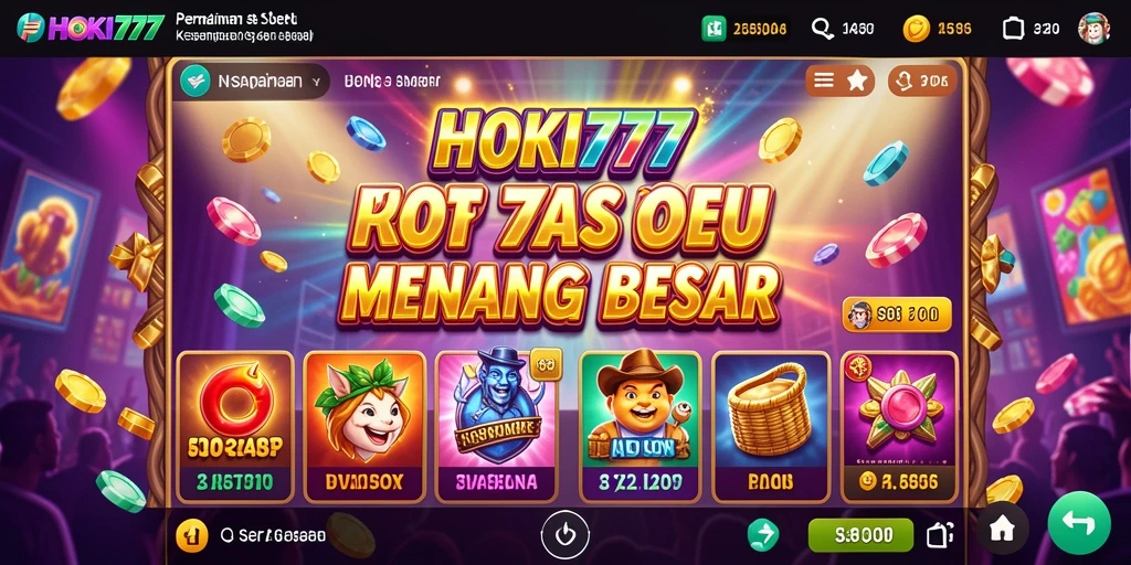 Screenshot gameplay HOKI777 menampilkan keseruan permainan Slot.