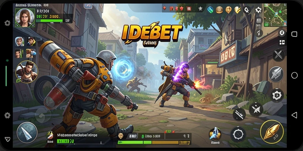 Screenshot utama IDEBET menampilkan antarmuka aplikasi yang bersih dan intuitif.
