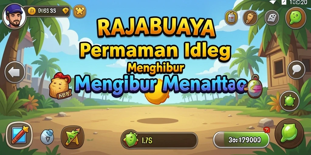 Tampilan gameplay RAJABUAYA yang menarik dan interaktif.