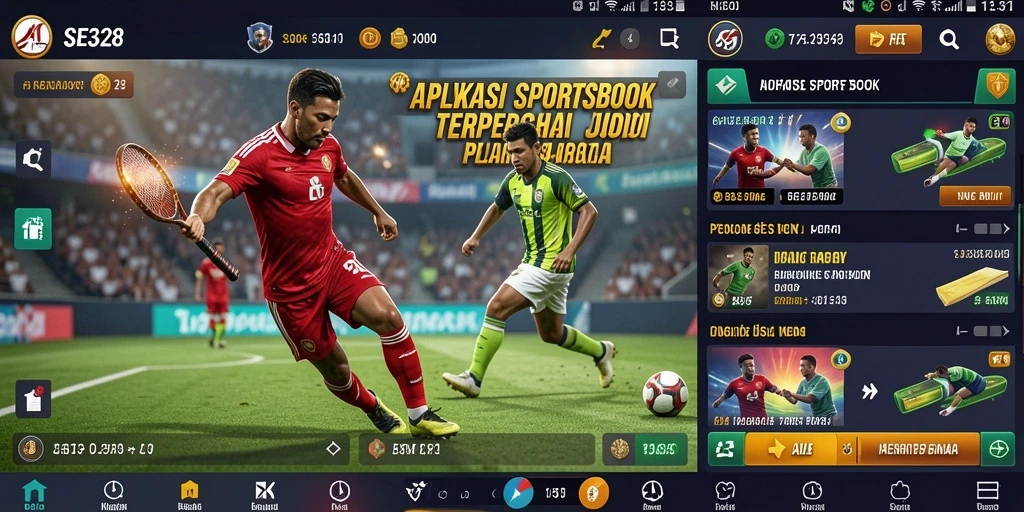 Tampilan screenshot SE328 yang menunjukkan fitur taruhan olahraga.