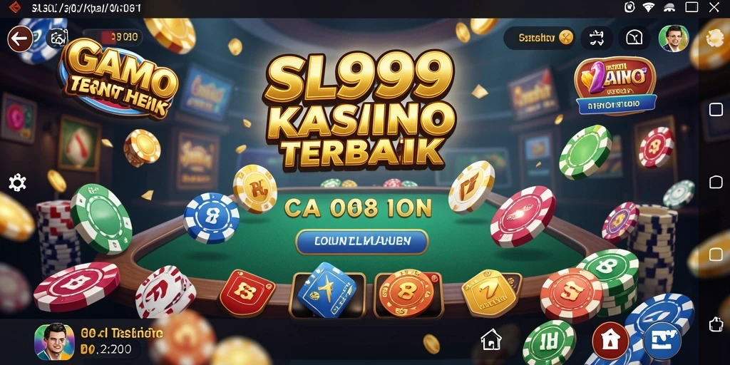 Tampilan menarik dari gameplay SL999 di dunia Kasino.