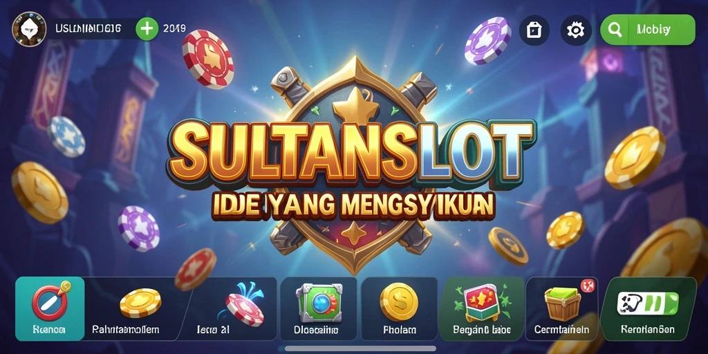 Tampilan gameplay utama SULTANSLOT yang menarik dan interaktif.