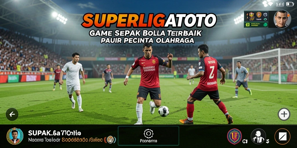 Tampilan gameplay SUPERLIGATOTO yang mendebarkan dan realistis.